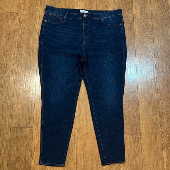 Madewell Denim - Madewell High Waisted Skinny Dark Wash Jeans Sz 20 (Sz 36)